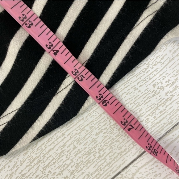 Lou & Grey black white stripe easy signature soft stretch Knit dress size S - Picture 7 of 15